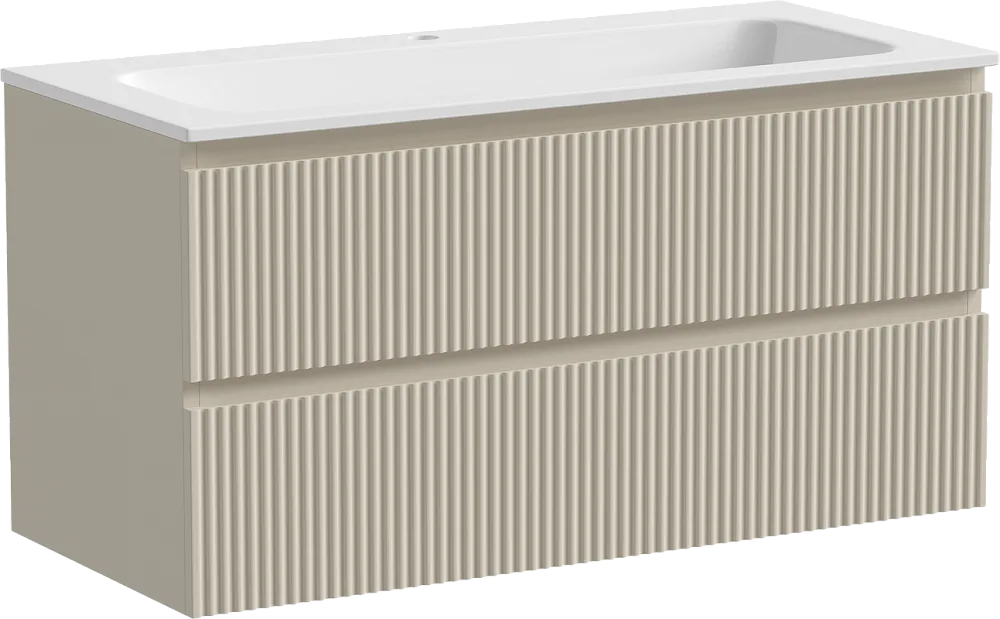 Тумба под раковину Sancos Snob R 100 подвесная Beige soft (капучино), SNR100CE Sancos — официальный сайт