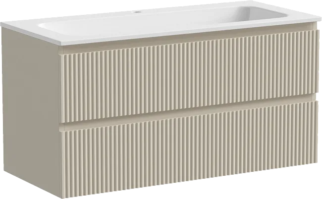 Тумба под раковину Sancos Snob R 100 подвесная Beige soft (капучино), SNR100CE Sancos — Оригинал