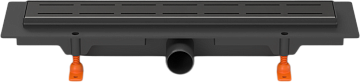 Душевой трап (лоток) MCH Chudej Line CH450LC, 45 см, матовый черный