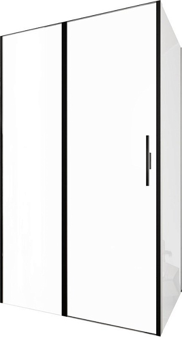 Душевой уголок Allen Brau Priority 120x90, профиль черный браш, стекло прозрачное