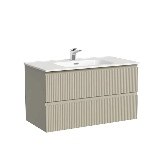 Тумба под раковину Sancos подвесная Snob R 90 Beige Soft SNR90CE Sancos — Оригинал