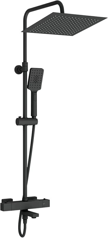 Душевая стойка Wasserkraft Thermo A29901, черная матовая