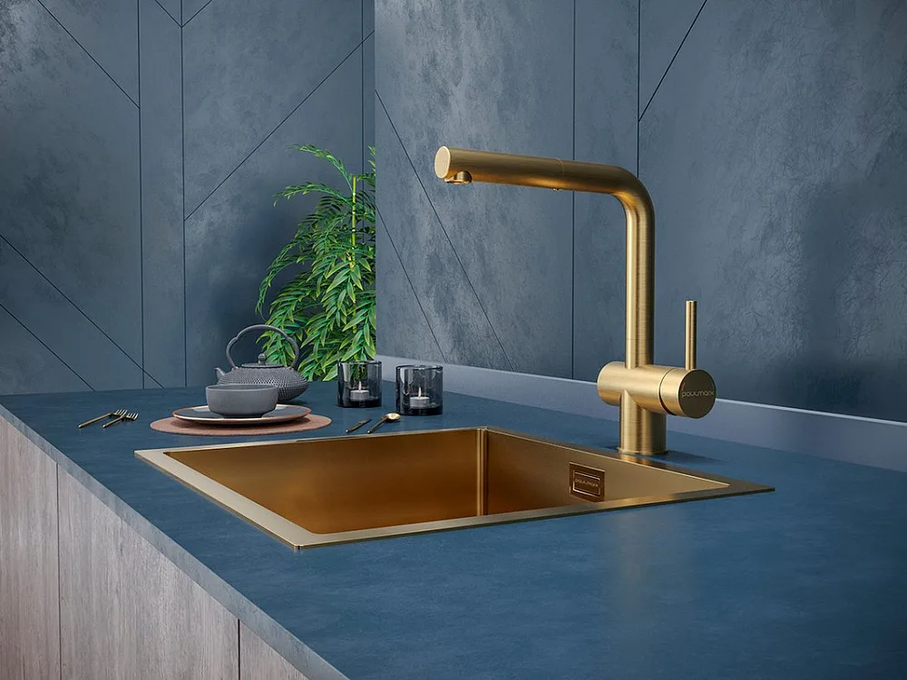 Смеситель для кухни Paulmark Dosse Do214418-BG Sancos — официальный сайт