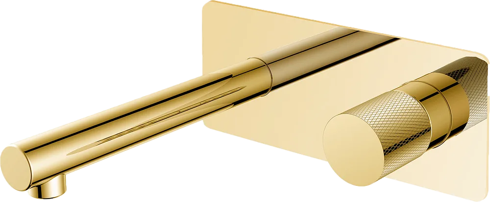 Смеситель для раковины Boheme Stick 125-GG.2 С ВНУТРЕННЕЙ ЧАСТЬЮ, gold, touch gold Sancos — официальный сайт
