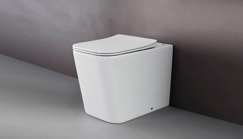 Унитаз приставной напольный Ceramicanova Cubic Rimless CN1809 Sancos — официальный сайт