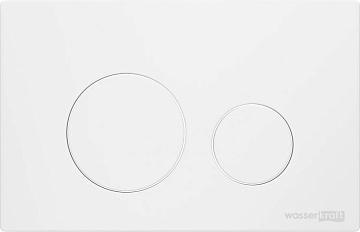 Система инсталляции для унитазов Wasserkraft Aller 10TLT.010.ME.WM02, с кнопкой смыва матовой белой