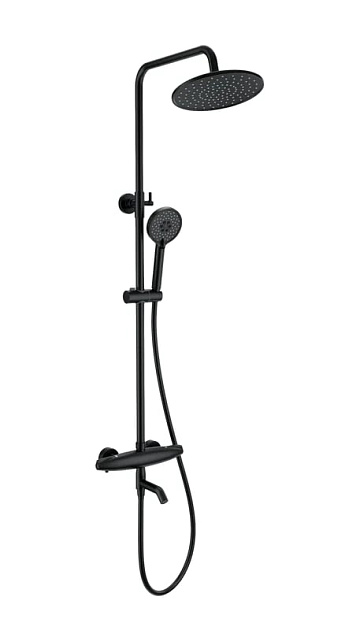 Душевая стойка Wonzon & Woghand CAPSULE WW-B3031-A3-MB, матовая черная