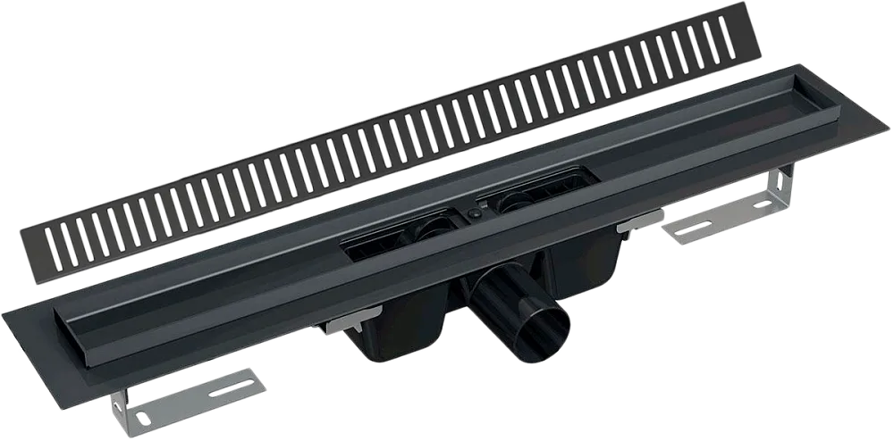 Душевой трап (лоток) AlcaPlast APZ1Black APZ1BLACK-1150, 115 см Sancos — официальный сайт