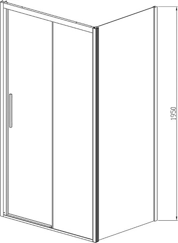 Душевой уголок Vincea Soft VSR-3SO8014CL 140х80 см, профиль хром