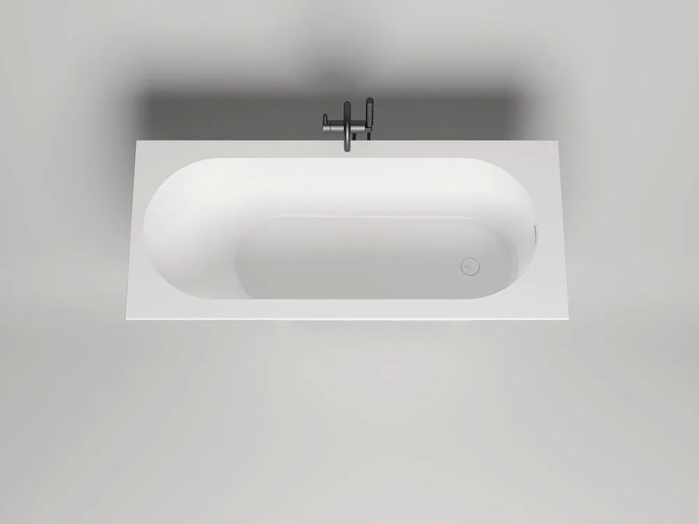 Ванна из искусственного камня Salini Ornella Kit S-Sense 170x70 см, встраиваемая, матовая белая, на  Sancos — официальный сайт