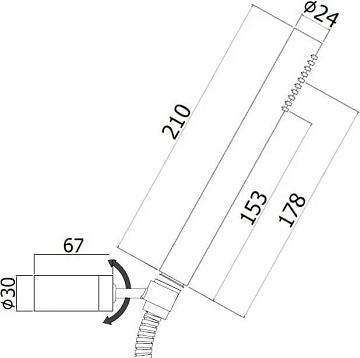 Душевой гарнитур Paffoni Birillo ZDUP036NO, черный матовый