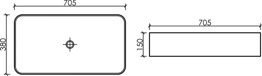 Накладная раковина Ceramicanova Element CN6054 белая глянцевая Sancos — официальный сайт