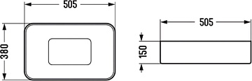 Накладная раковина Vincea VBS-50450 51