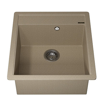Кухонная мойка кварцевая Uperwood Quartz UPD-07-02, прямоугольная, бежевая