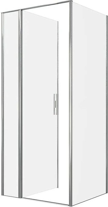 Душевой уголок Allen Brau Priority 90x90, профиль хром, стекло прозрачное