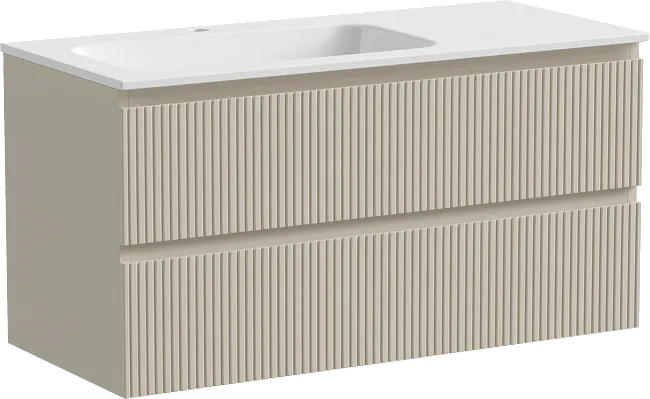 Тумба под раковину Sancos Snob T 100 подвесная Beige soft (капучино), SNT100LCE Sancos — Оригинал