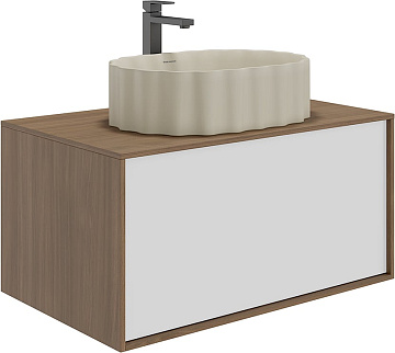 Накладная раковина KERAMA MARAZZI Conchiglia 50 песочная матовая