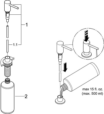 Дозатор для кухонной мойки Grohe Cosmopolitan 40535000