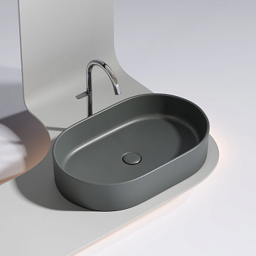 Накладная раковина Ceramicanova Element CN6048MDH темный антрацит матовая