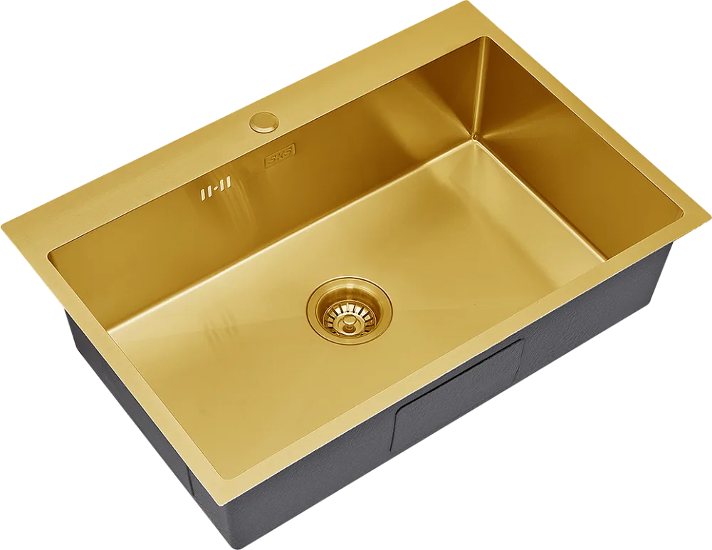 Мойка кухонная S.K.Sanitary SKS 7551 BRONZE с сифоном Sancos — официальный сайт
