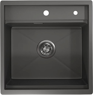 Мойка кухонная Granula Kitchen Space 5051, графит матовый