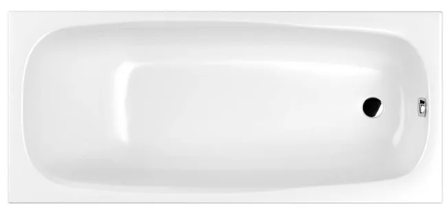 Акриловая ванна WHITECROSS Layla Slim 170x75 см, пристенная, белая Sancos — Оригинал