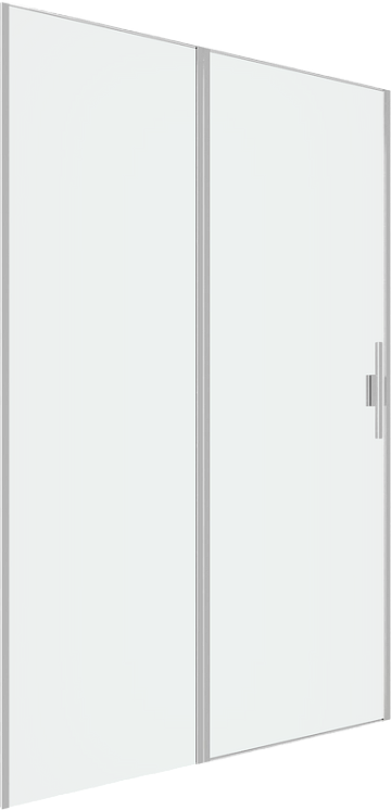 Душевая дверь в нишу Allen Brau Priority 3.31032.BA 120 см, профиль серебро браш, стекло прозрачное 