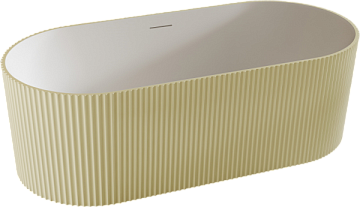 Ванна из искусственного камня Abber Stein AS9601MS 170x75 см, отдельностоящая, матовая песочная, ова