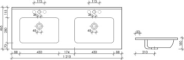 Мебельная раковина Ceramicanova Element CN7004MB