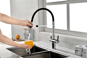 Смеситель для кухни Paulmark Gravity Gr213888-CR, хром