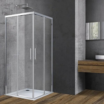 Душевой уголок Vincea Soft VSS-3SO900CL 90x90, профиль хром, стекло прозрачное