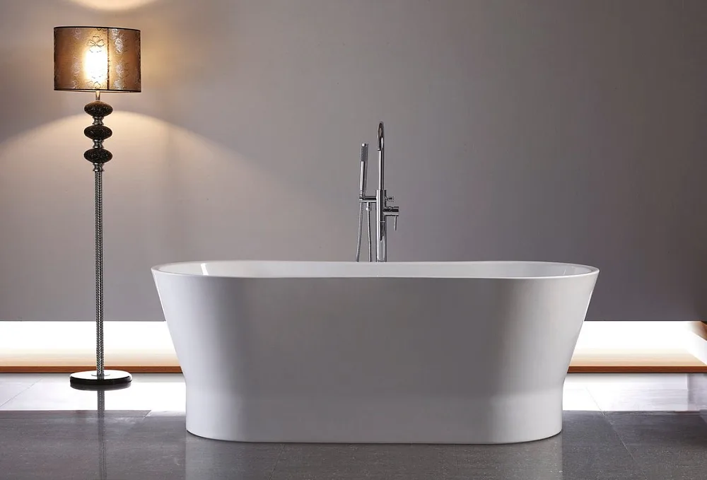Акриловая ванна BelBagno BB406-1650-730 165x70 см, отдельностоящая, белая, овальная, на ножках Sancos — официальный сайт