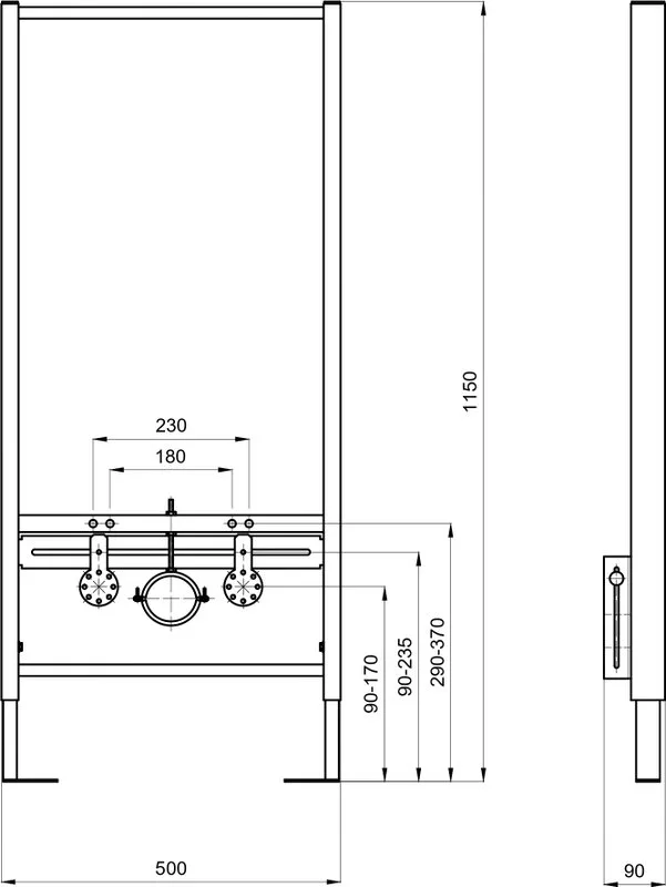 Система инсталляции для биде AQUATEK Standart INSB-0000001 Sancos — Оригинал