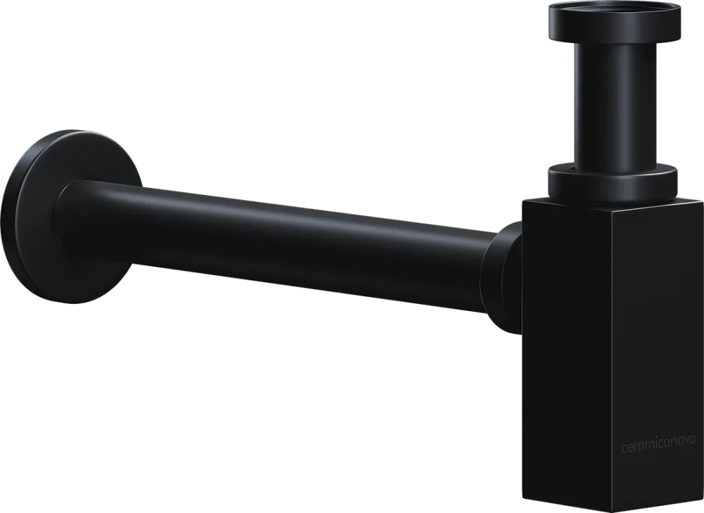 Сифон для раковины Ceramicanova 70002MB, черный Sancos — официальный сайт