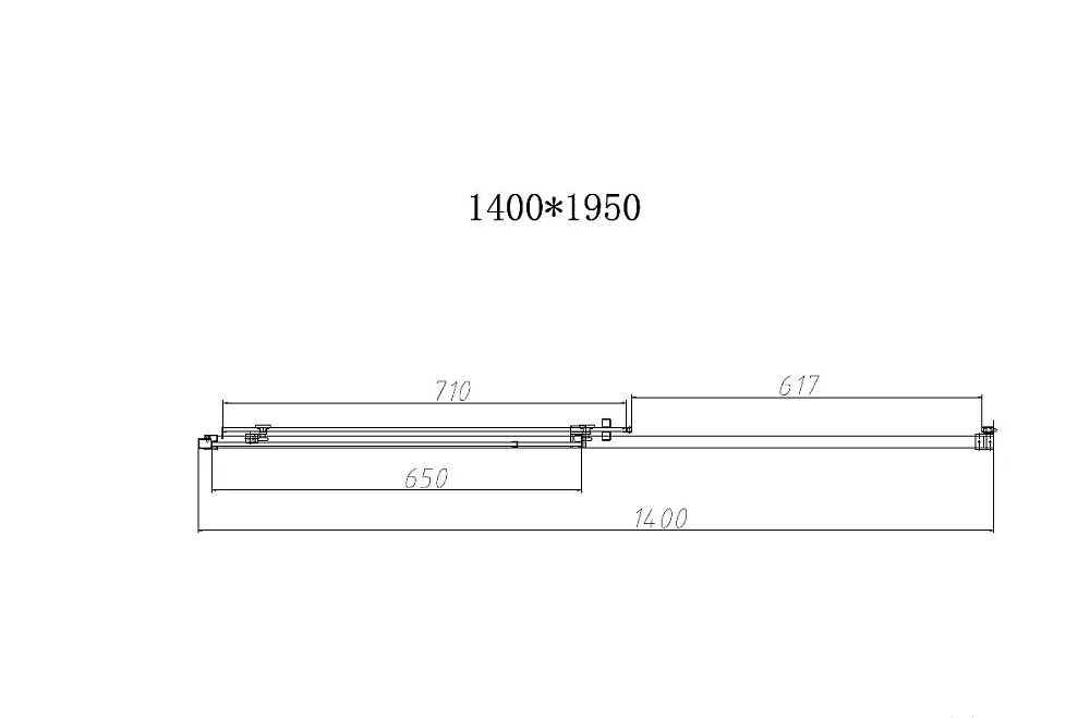 Душевая дверь в нишу Vincea Slim-N VDS-4SN140CLG 140 см, профиль брашированное золото, стекло прозра Sancos — официальный сайт
