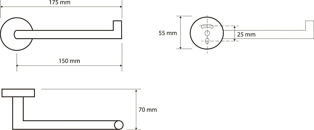 Держатель туалетной бумаги Bemeta Graphit 156212032 metalic gray matt