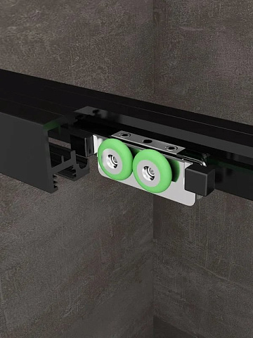 Душевой уголок Abber Komfort AG93120B-S102B 120х100 см, профиль черный, стекло прозрачное