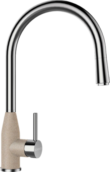 Смеситель для кухни Schock Cristalite Kavus-D выдвижной излив, саббиа