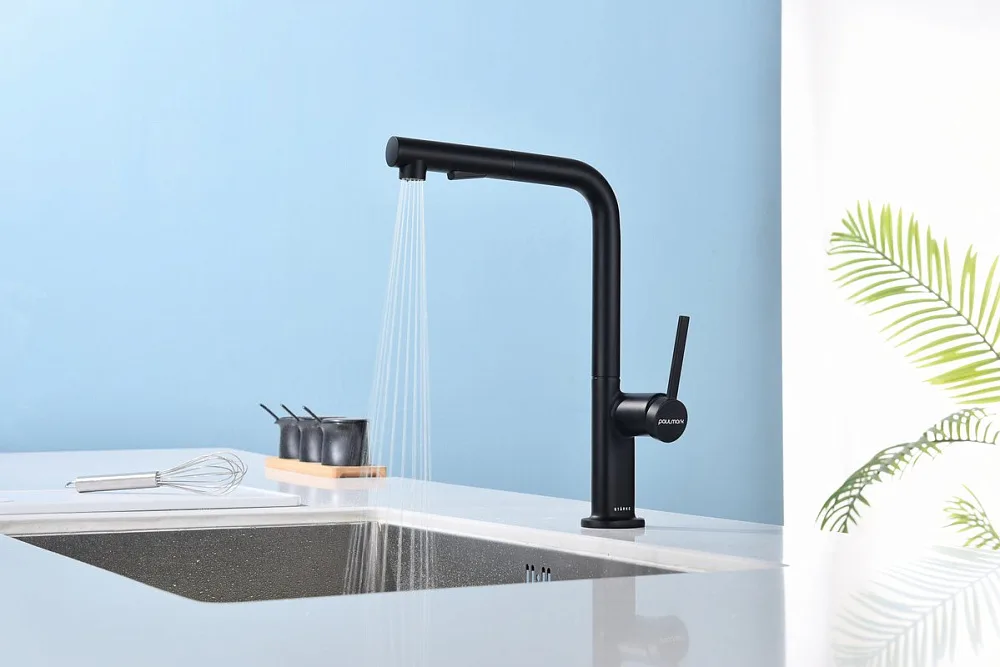 Смеситель для кухни Paulmark Neo Ne214419-AN, антрацит Sancos — официальный сайт