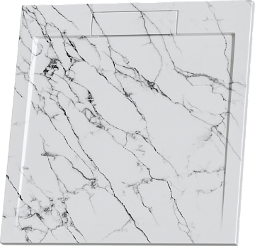Поддон для душа RGW Stone Tray STL MW 80x80, белый мрамор