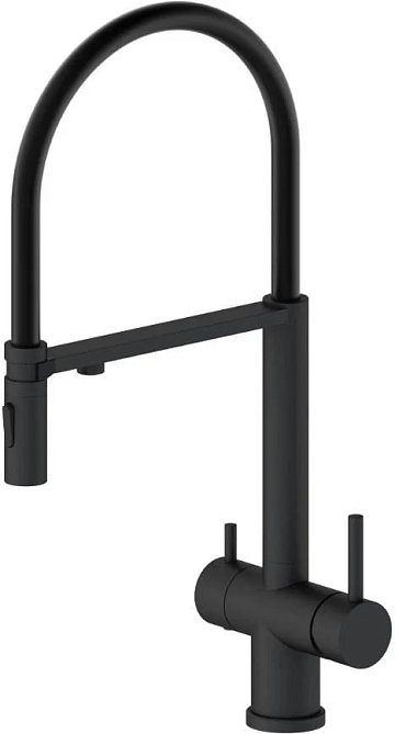 Смеситель для кухни Oliveeka K OL-458009-MB черный матовый