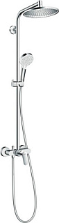 Душевая стойка Hansgrohe Crometta S 240 1jet Showerpipe EcoSmart 27269000, 9 л