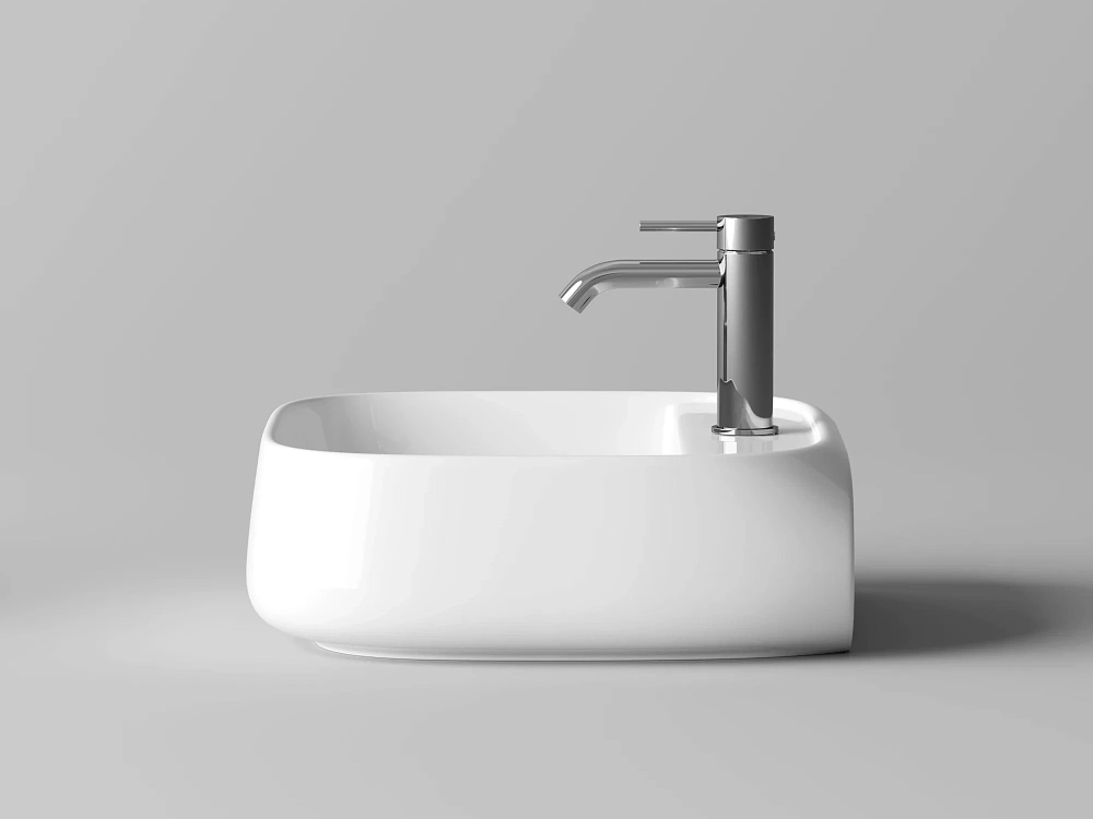 Подвесная раковина для ванной комнаты Ceramicanova Fonte CN5051, белый Sancos — официальный сайт