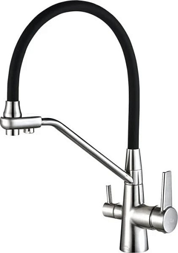 Смеситель для кухни Steel Hammer SH 903-6 Cr с гибким изливом