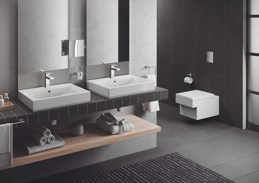Полотенцедержатель Grohe Essentials Cube 40510001, хром Sancos — официальный сайт