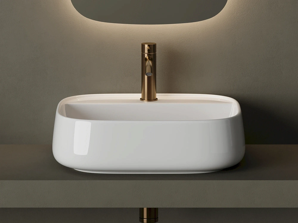 Подвесная раковина для ванной комнаты Ceramicanova Fonte CN5051, белый Sancos — официальный сайт