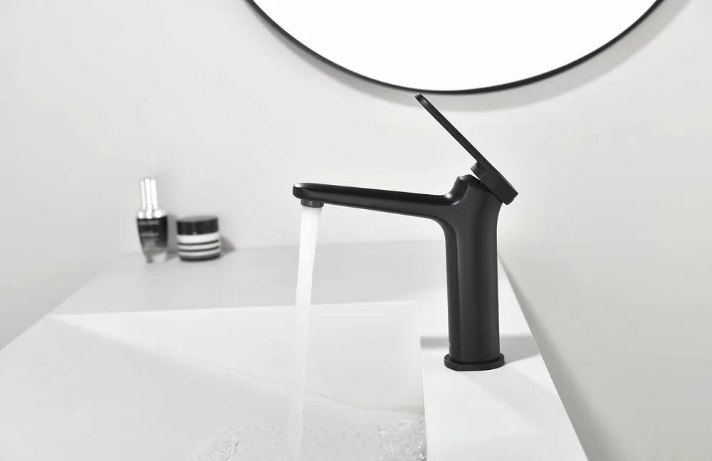Смеситель для раковины Black&White Gravity 7109MB matt black Sancos — официальный сайт