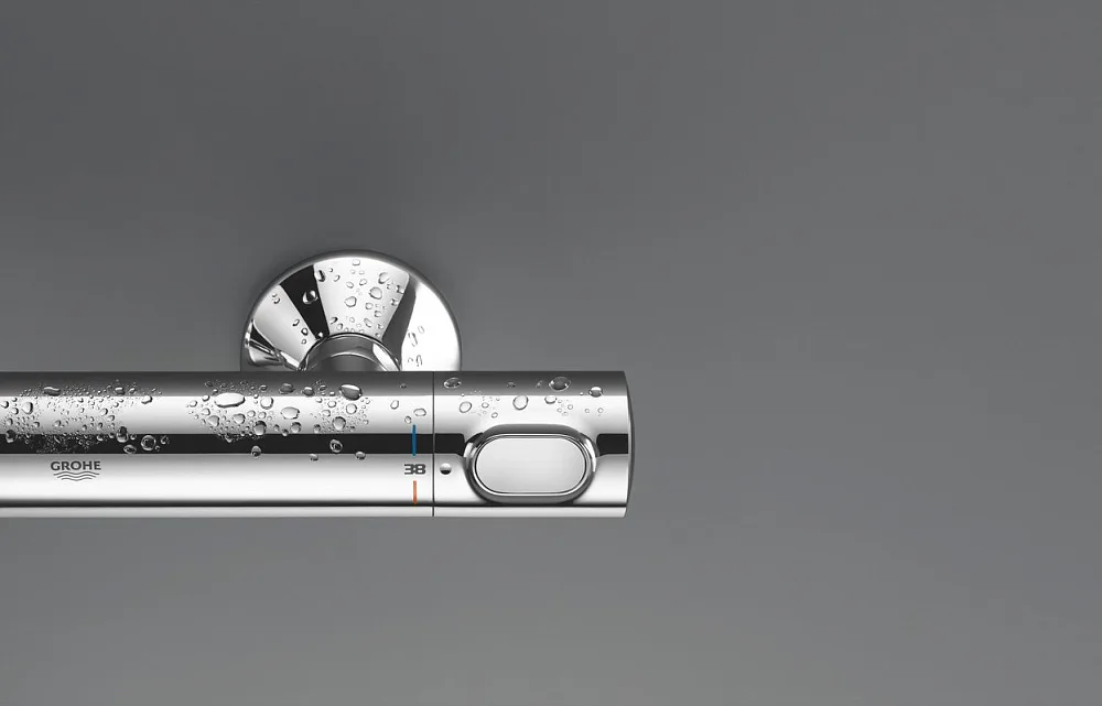 Термостатический смеситель Grohe Precision Flow 34841000 с душевым гарнитуром Sancos — официальный сайт