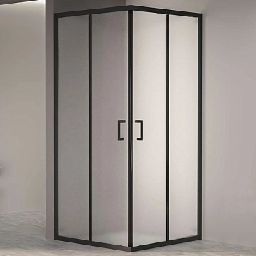 Душевой уголок RGW Passage PA-030B 80x80 см, профиль черный, стекло матовое