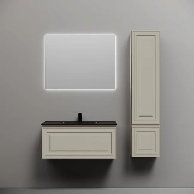 Тумба с раковиной Sancos Very 90 beige soft, раковина CN7002MB Sancos — Оригинал